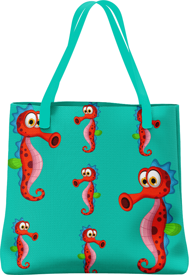 Sassy Seahorse Tote Bag