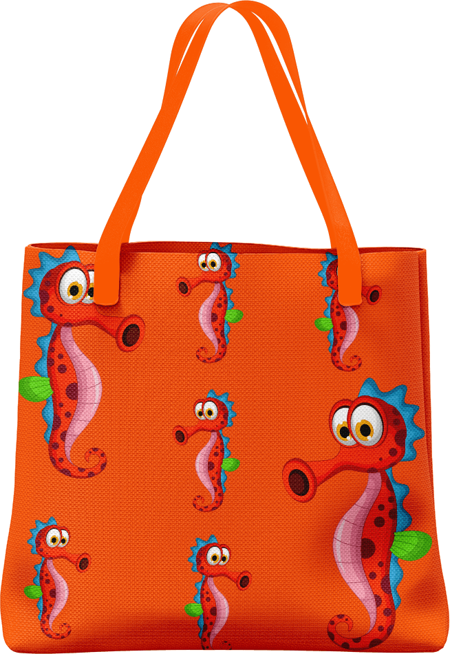 Sassy Seahorse Tote Bag