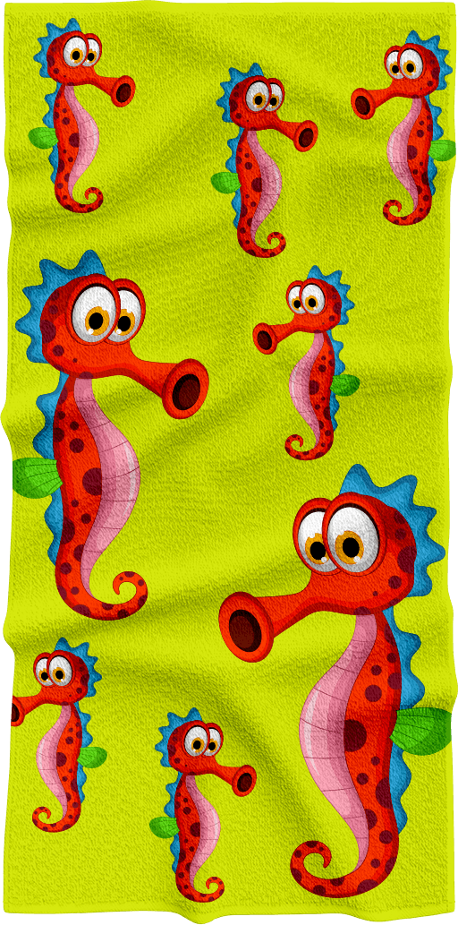 Sassy Seahorse Towels - fungear.com.au