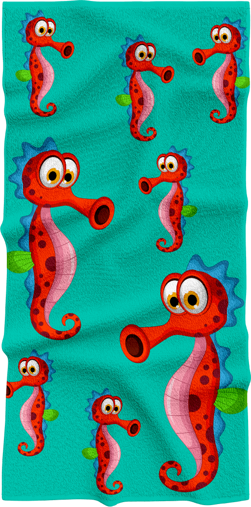Sassy Seahorse Towels - fungear.com.au