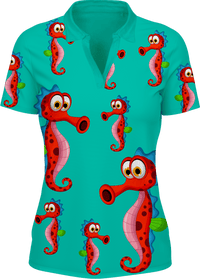 Sassy Seahorse Women's Polo 2