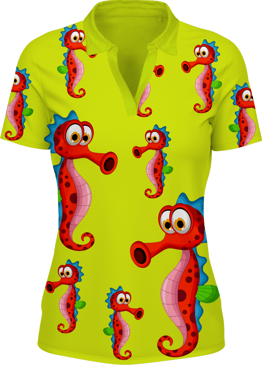 Sassy Seahorse Women's Polo - fungear.com.au