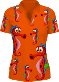 Sassy Seahorse Women's Polo 1