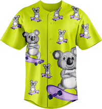 Skater Koala Baseball Jerseys 2