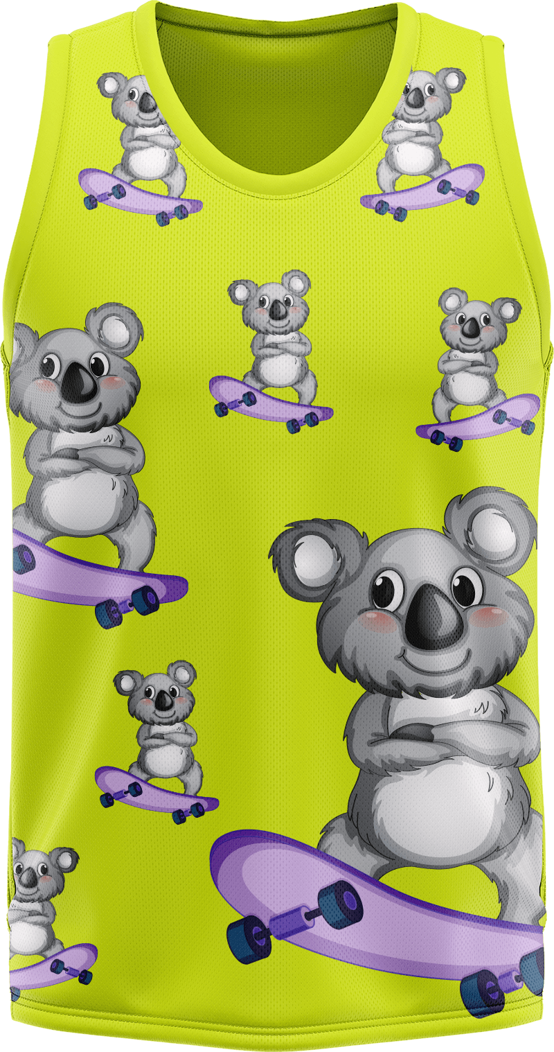 Skater Koala Basketball Jersey - fungear.com.au