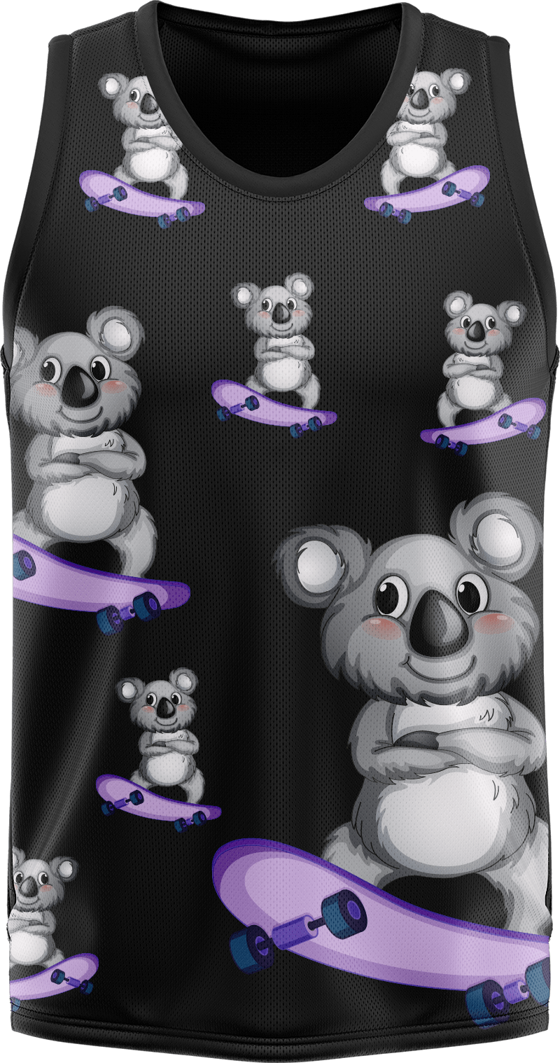 Skater Koala Basketball Jersey - fungear.com.au