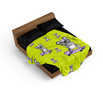 Skater Koala Doona Cover - fungear.com.au