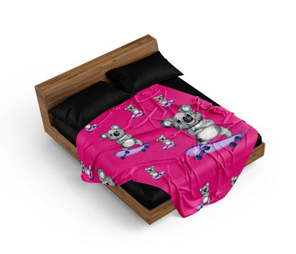 Skater Koala Doona Cover - fungear.com.au