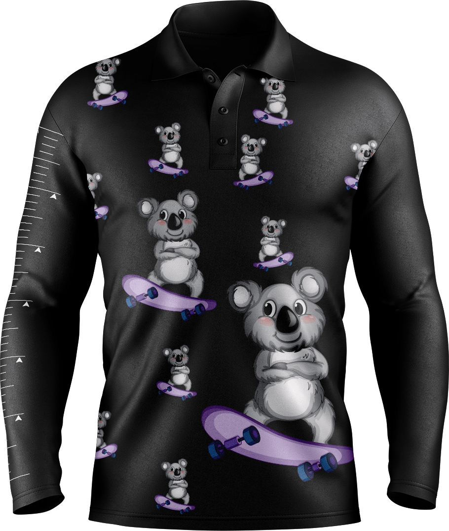 Skater Koala Fishing Shirts - fungear.com.au