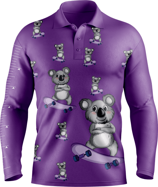 Skater Koala Fishing Shirts - fungear.com.au
