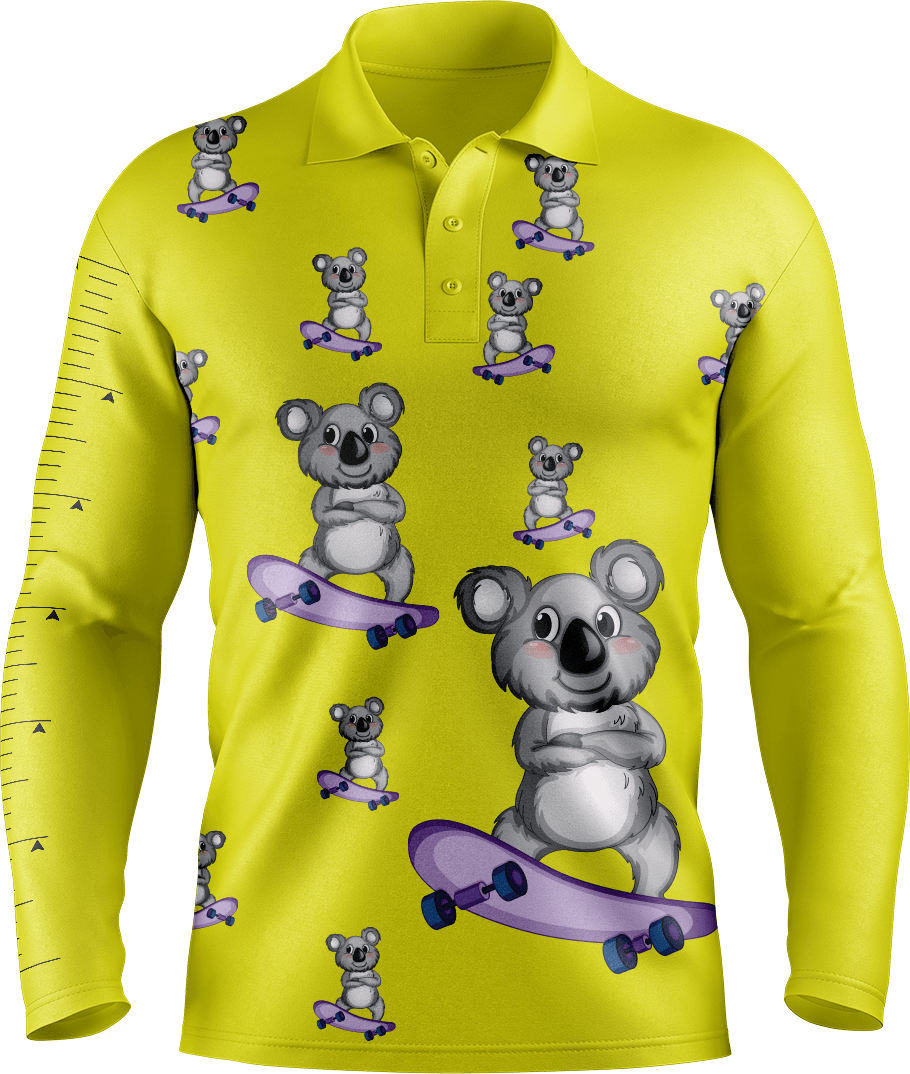 Skater Koala Fishing Shirts - fungear.com.au