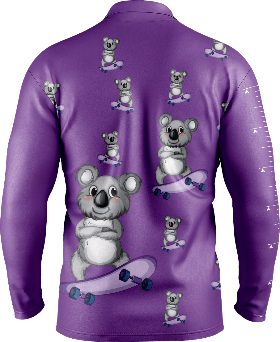 Skater Koala Fishing Shirts - fungear.com.au