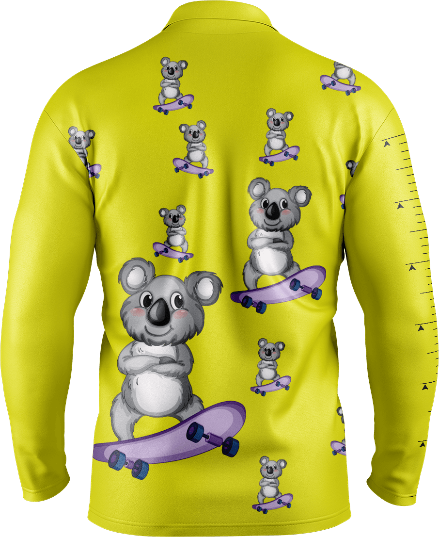 Skater Koala Fishing Shirts - fungear.com.au