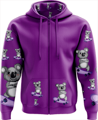 Skater Koala Full Zip Hoodies Jacket 1