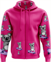 Skater Koala Full Zip Hoodies Jacket 2