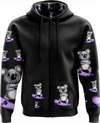 Skater Koala Full Zip Hoodies Jacket 4