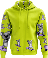 Skater Koala Full Zip Hoodies Jacket 3