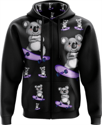 Skater Koala Full Zip Hoodies Jacket 12