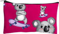 Skater Koala Jumbo Pencil Case 1