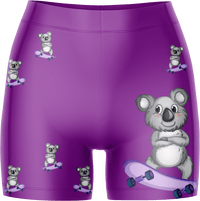 Skater Koala Ladies Gym Shorts 4