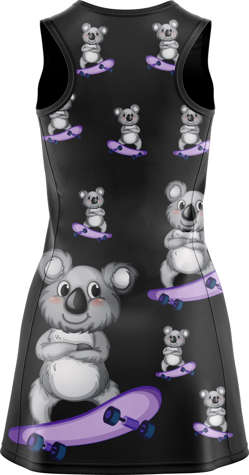 Skater Koala Ladies Mini Dress - fungear.com.au