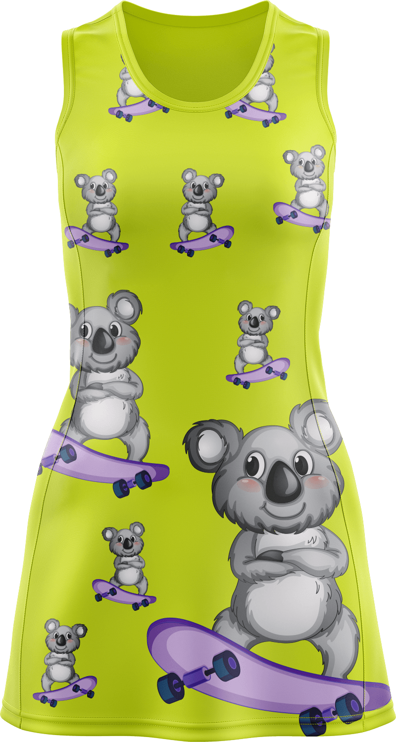 Skater Koala Ladies Mini Dress - fungear.com.au