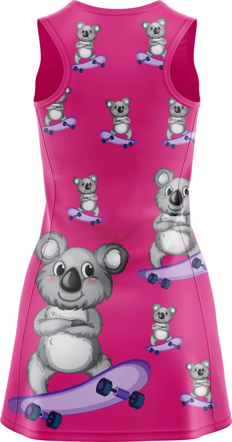 Skater Koala Ladies Mini Dress - fungear.com.au