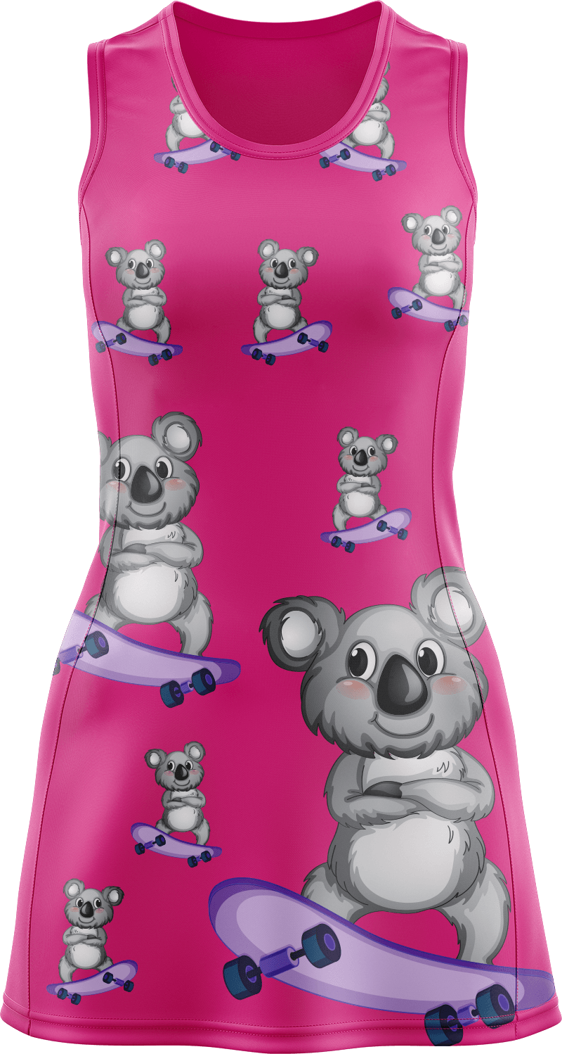 Skater Koala Ladies Mini Dress
