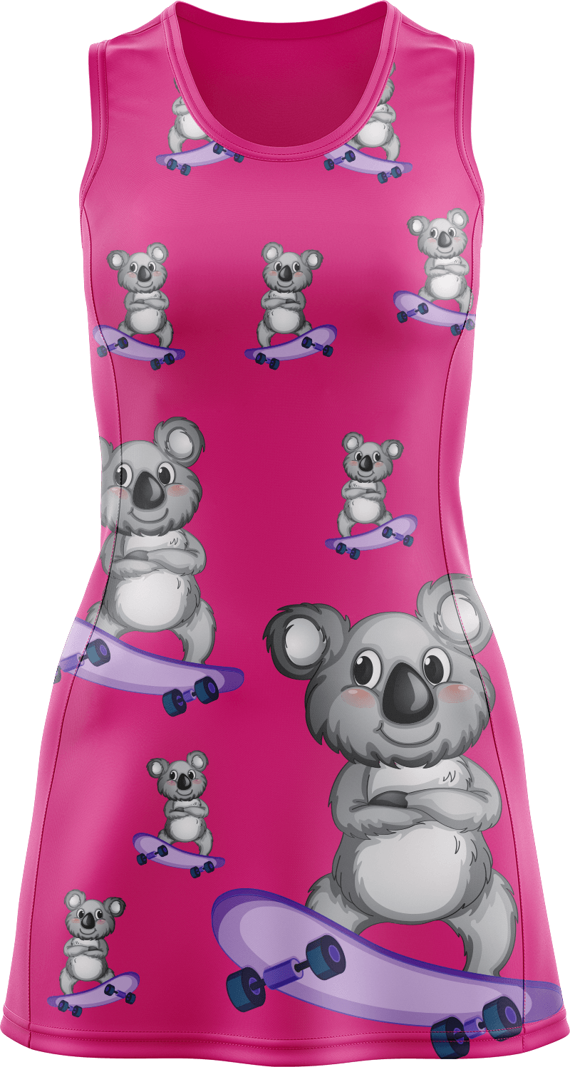 Skater Koala Ladies Mini Dress - fungear.com.au