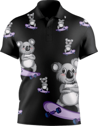 Skater Koala Men's Short Sleeve Polo 1