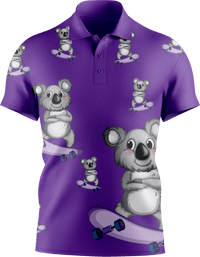 Skater Koala Men's Short Sleeve Polo 3