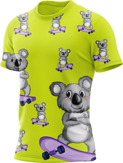 Skater Koala Rash T-Shirt Short Sleeve - fungear.com.au