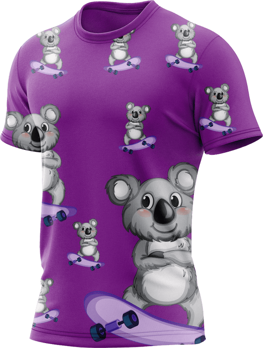 Skater Koala Rash T-Shirt Short Sleeve - fungear.com.au