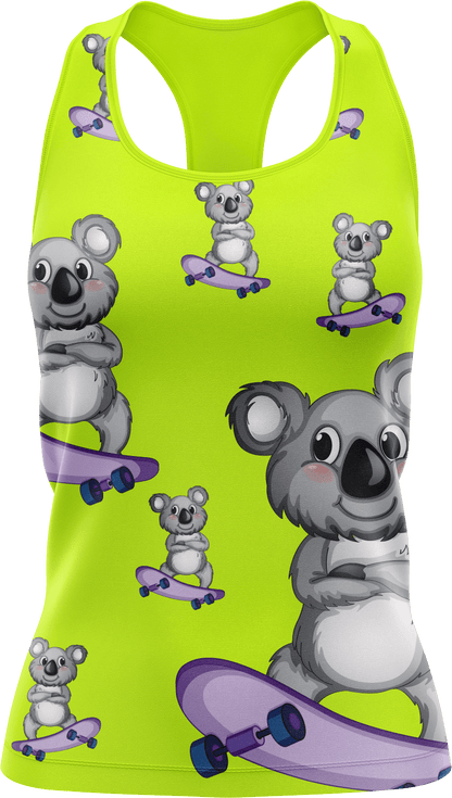 Skater Koala Singlets - fungear.com.au