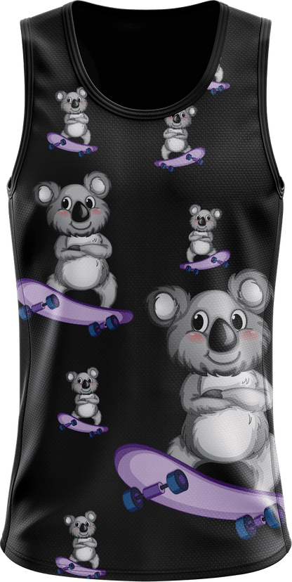 Skater Koala Singlets - fungear.com.au