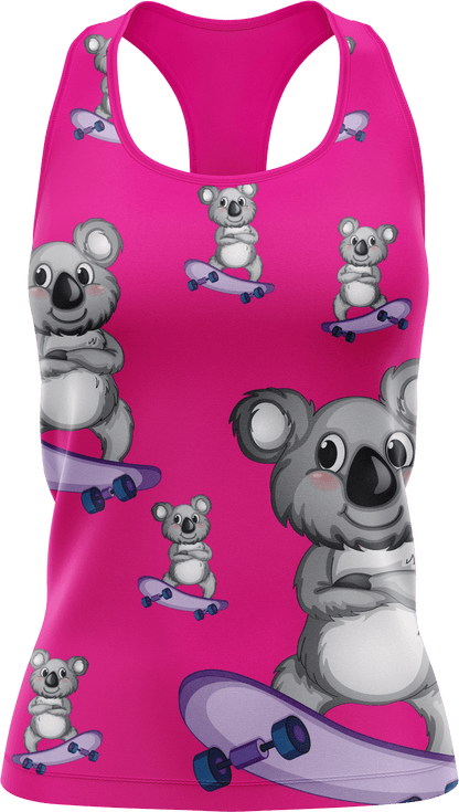 Skater Koala Singlets - fungear.com.au