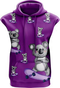 Skater Koala Sleeveless Hoodie 3