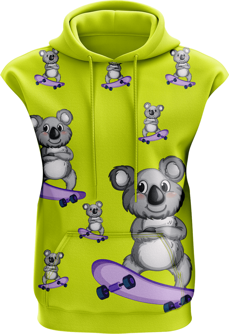 Skater Koala Sleeveless Hoodie