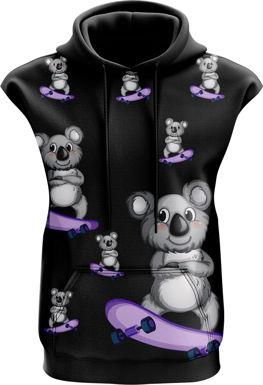 Skater Koala Sleeveless Hoodie - fungear.com.au