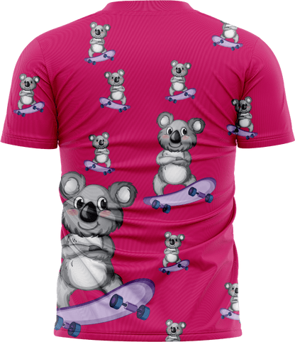 Skater Koala T shirts - fungear.com.au