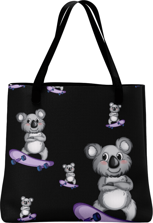 Skater Koala Tote Bag
