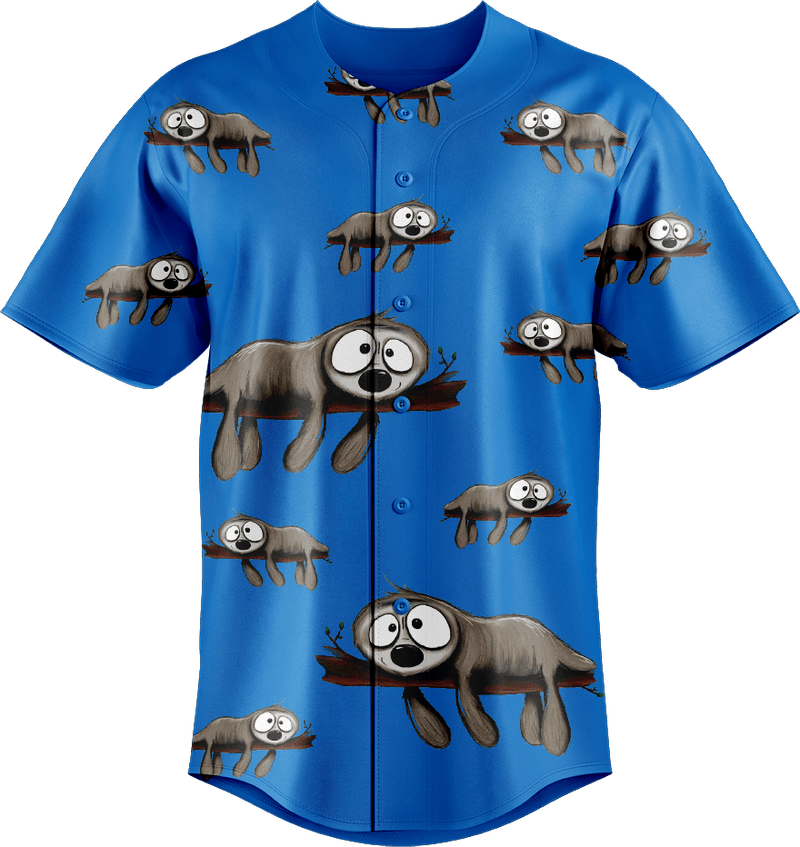 Snoozy Sloth Baseball Jerseys