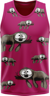 Snoozy Sloth Basketball Jersey 3
