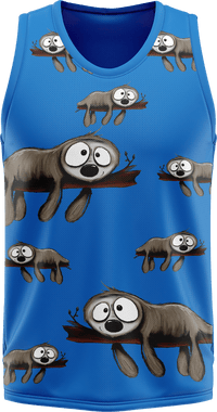 Snoozy Sloth Basketball Jersey 4