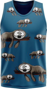 Snoozy Sloth Basketball Jersey 1