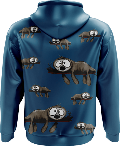 Snoozy Sloth Full Zip Hoodies Jacket - fungear.com.au