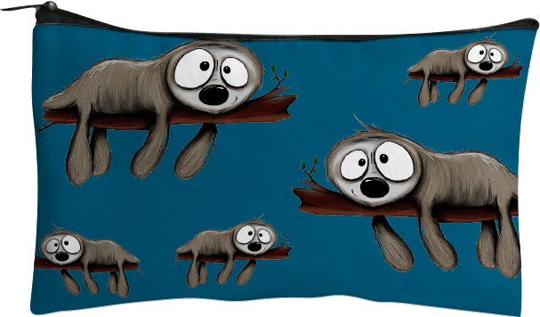 Snoozy Sloth Jumbo Pencil Case - fungear.com.au