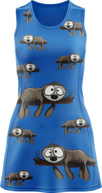 Snoozy Sloth Ladies Mini Dress 2