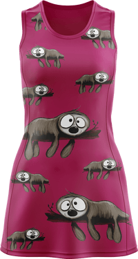 Snoozy Sloth Ladies Mini Dress 3