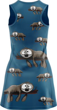 Snoozy Sloth Ladies Mini Dress 8
